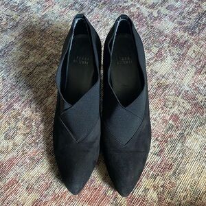 Black Suede Stuart Weitzman Booties